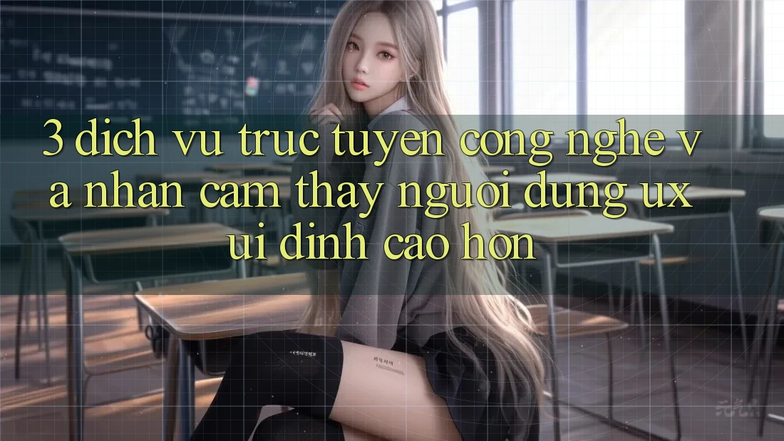 3. Dịch vụ trực tuyến công nghệ và Nhận cảm thấy người dùng (UX/UI) đỉnh cao hơn
