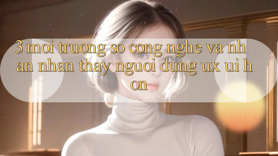 3. Môi trường số công nghệ và Nhận nhận thấy người dùng (UX/UI) hơn 3. Môi trường số công nghệ và Nhận nhận thấy người dùng (UX/UI) hơn