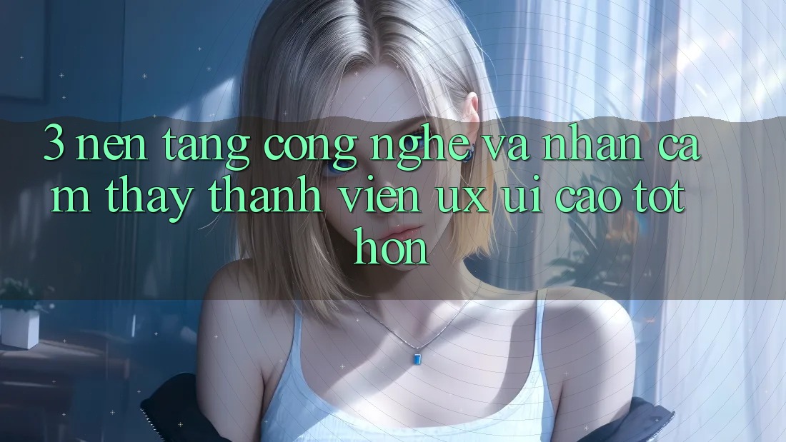 3. Nền tảng công nghệ và Nhận cảm thấy thành viên (UX/UI) cao tốt hơn