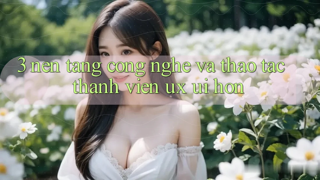 3. Nền tảng công nghệ và Thao tác thành viên (UX/UI) hơn 3. Nền tảng công nghệ và Thao tác thành viên (UX/UI) hơn