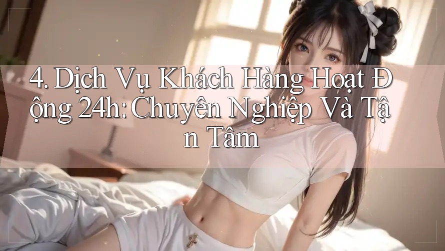 4. Dịch Vụ Khách Hàng Hoạt Động 24h: Chuyên Nghiệp Và Tận Tâm 4. Dịch Vụ Khách Hàng Hoạt Động 24h: Chuyên Nghiệp Và Tận Tâm