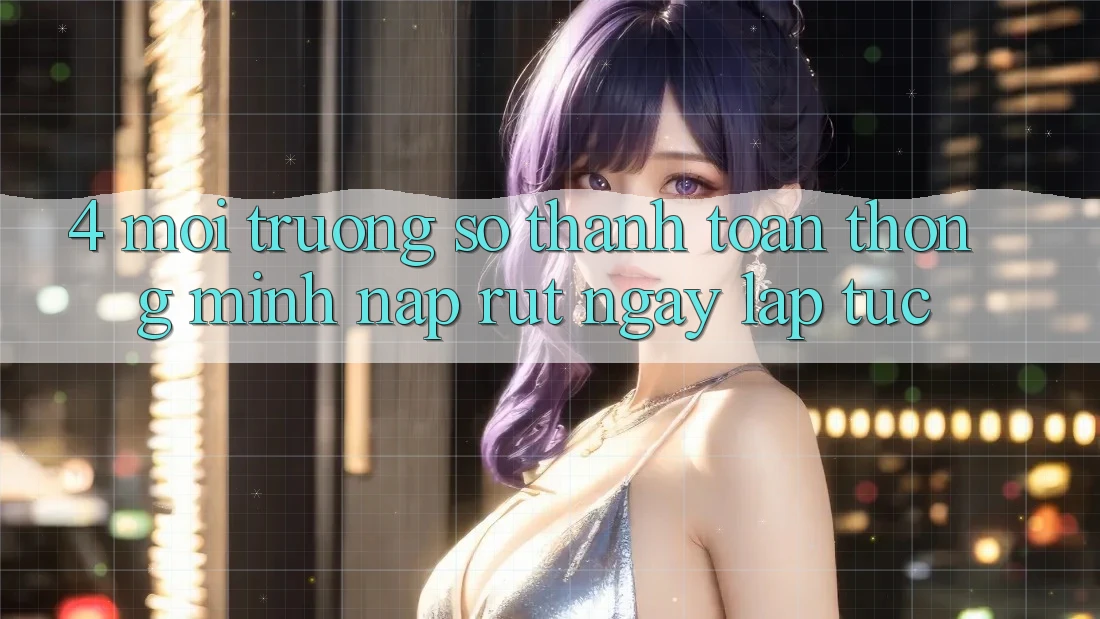 4. Môi trường số thanh toán thông minh, nạp rút ngay lập tức 4. Môi trường số thanh toán thông minh, nạp rút ngay lập tức