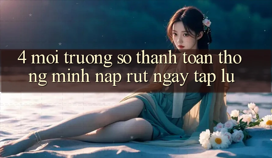 4. Môi trường số thanh toán thông minh, nạp rút ngay tắp lự