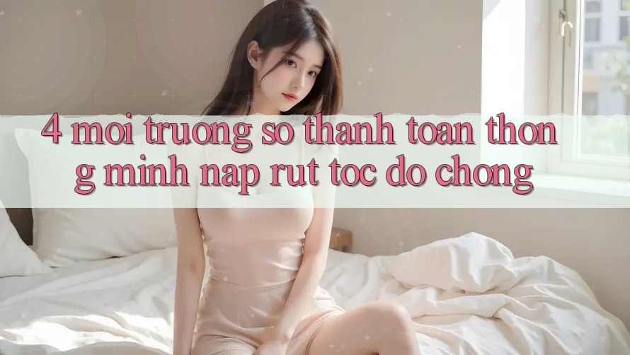 4. Môi trường số thanh toán thông minh, nạp rút tốc độ chóng 4. Môi trường số thanh toán thông minh, nạp rút tốc độ chóng