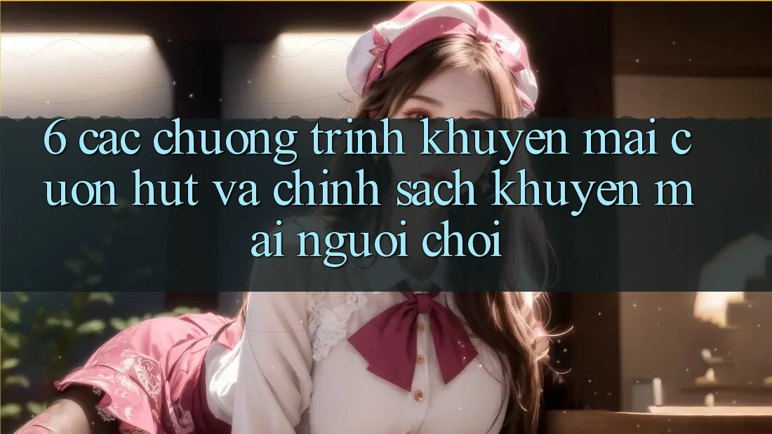 6. Các chương trình khuyến mãi cuốn hút và chính sách khuyến mãi người chơi 6. Các chương trình khuyến mãi cuốn hút và chính sách khuyến mãi người chơi