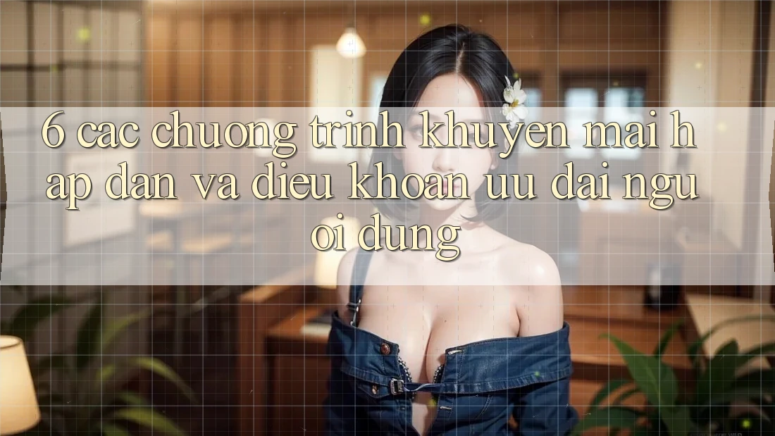 6. Các chương trình khuyến mãi hấp dẫn và điều khoản ưu đãi người dùng 6. Các chương trình khuyến mãi hấp dẫn và điều khoản ưu đãi người dùng