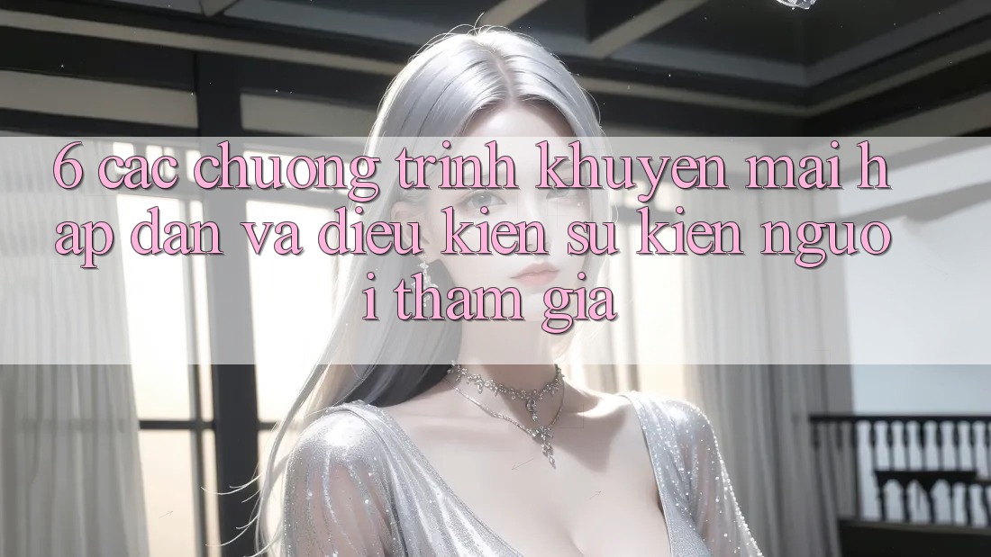6. Các chương trình khuyến mãi hấp dẫn và điều kiện sự kiện người tham gia 6. Các chương trình khuyến mãi hấp dẫn và điều kiện sự kiện người tham gia