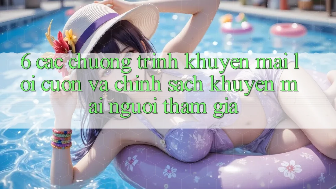 6. Các chương trình khuyến mãi lôi cuốn và chính sách khuyến mãi người tham gia 6. Các chương trình khuyến mãi lôi cuốn và chính sách khuyến mãi người tham gia
