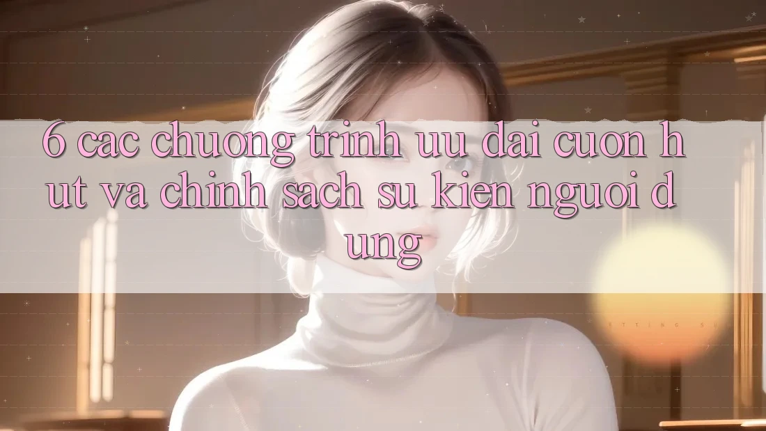 6. Các chương trình ưu đãi cuốn hút và chính sách sự kiện người dùng