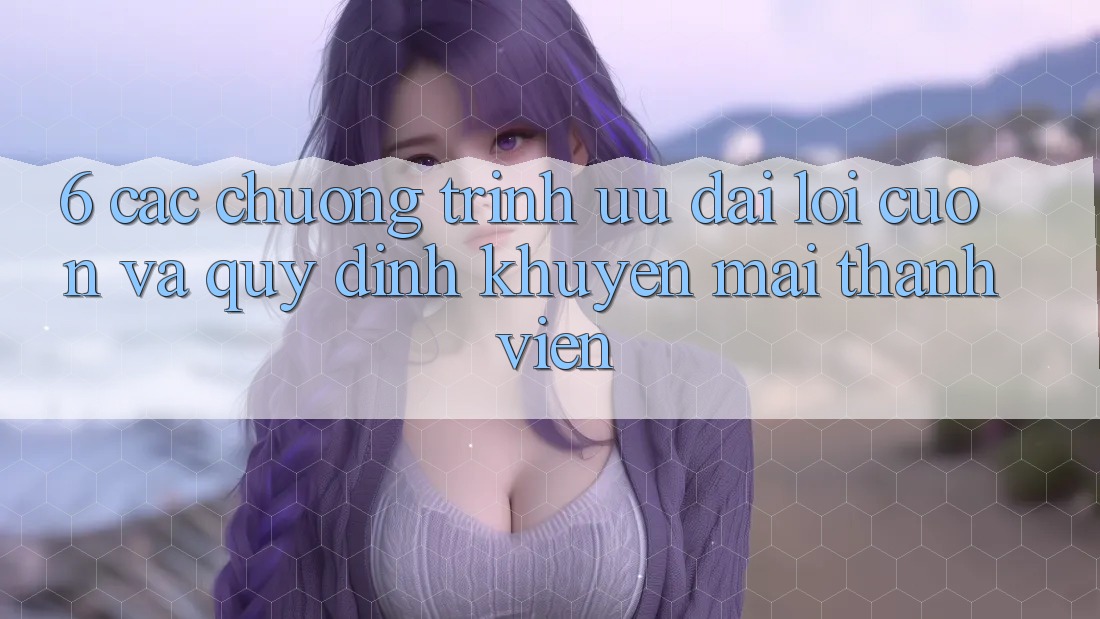 6. Các chương trình ưu đãi lôi cuốn và quy định khuyến mãi thành viên
