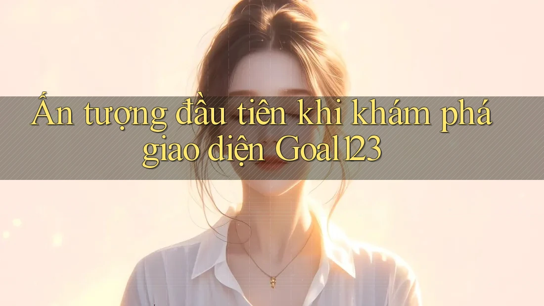 Ấn tượng đầu tiên khi khám phá giao diện Goal123