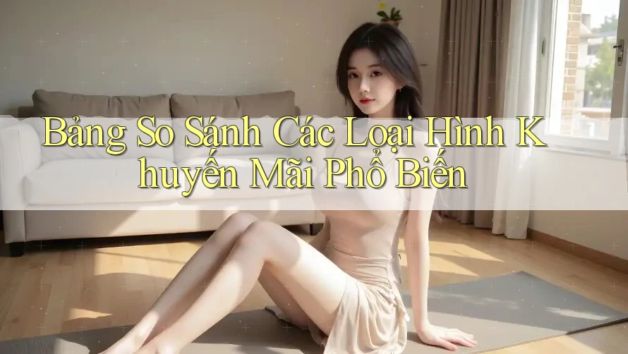 Bảng so sánh các loại hình khuyến mãi phổ biến
