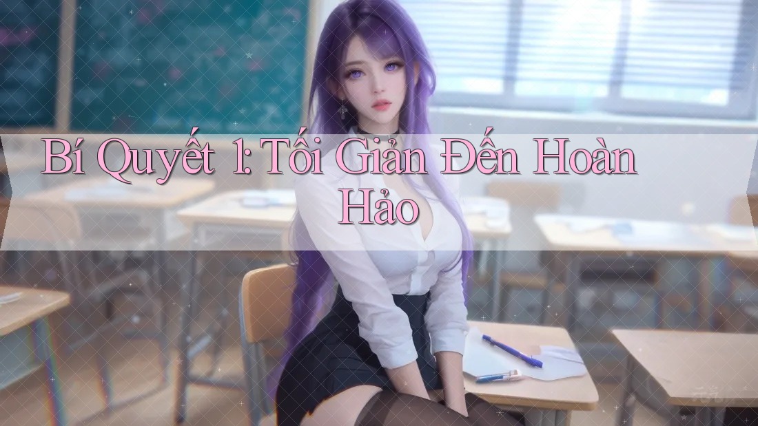 Bí Quyết 1: Tối Giản Đến Hoàn Hảo