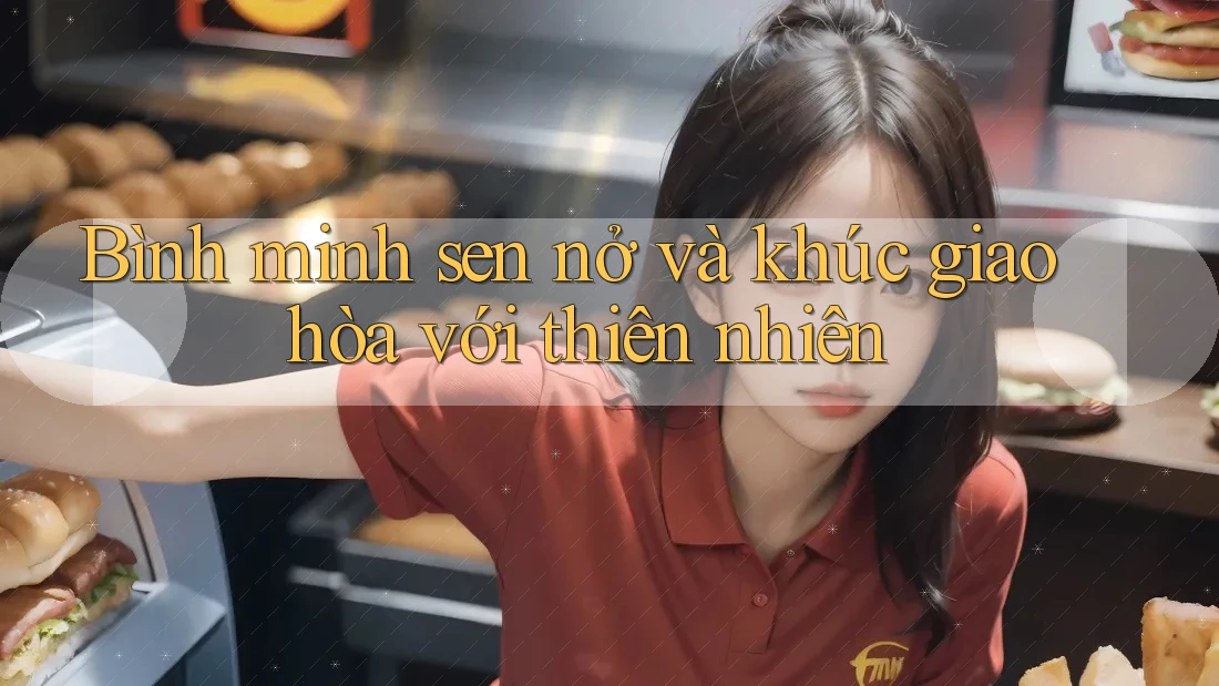 Bình minh sen nở và khúc giao hòa với thiên nhiên