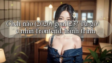 Cách nào (2026) goal123 từ góc nhìn frontend, hành trình