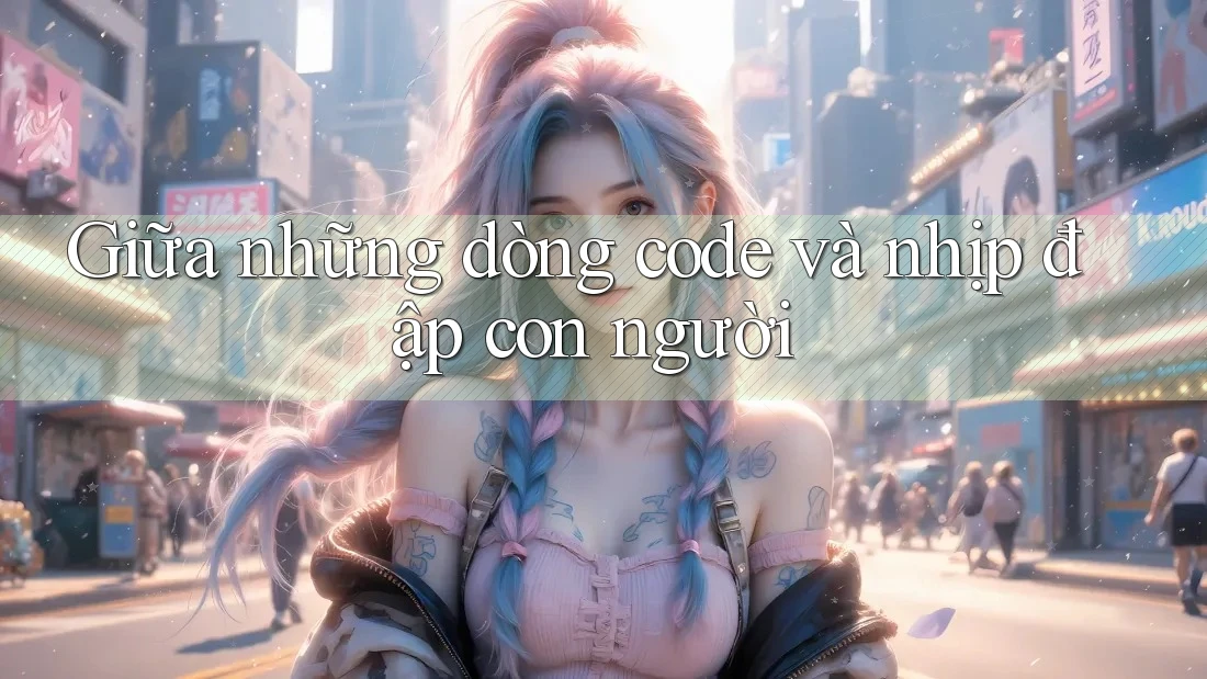 Giữa những dòng code và nhịp đập con người Giữa những dòng code và nhịp đập con người