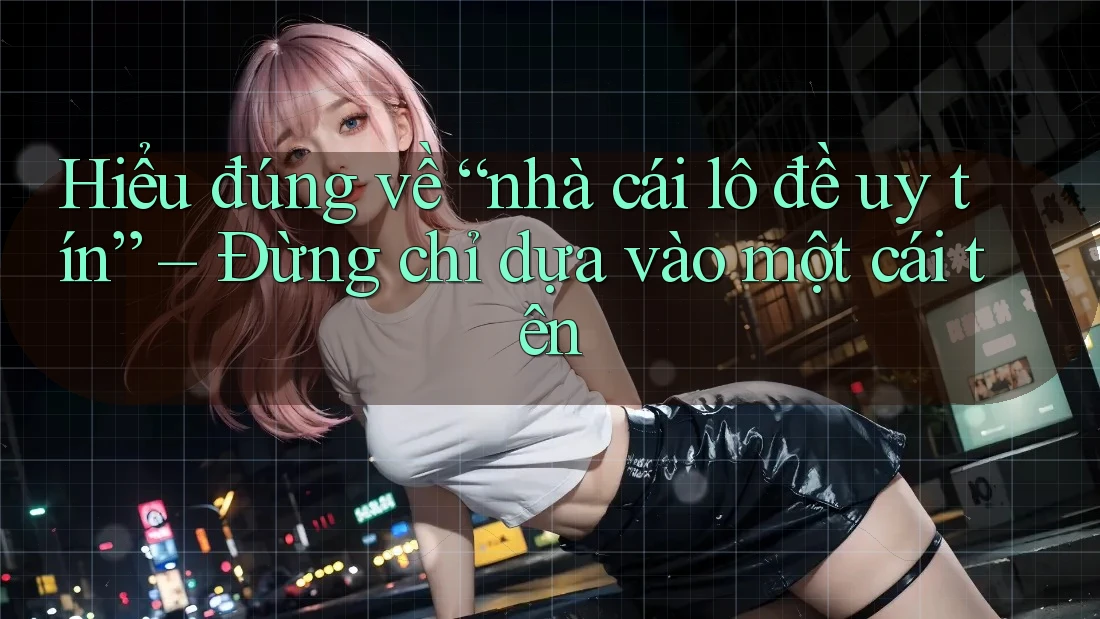 Hiểu đúng về “nhà cái lô đề uy tín” – Đừng chỉ dựa vào một cái tên