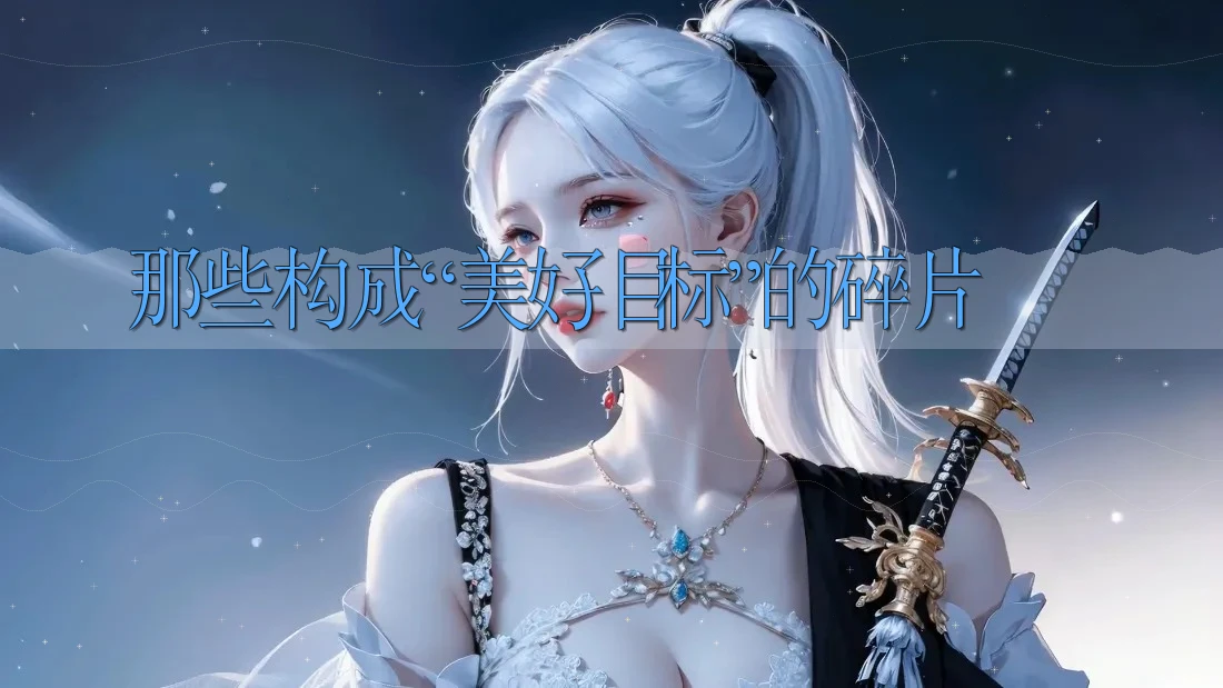 那些构成“美好目标”的碎片 那些构成“美好目标”的碎片