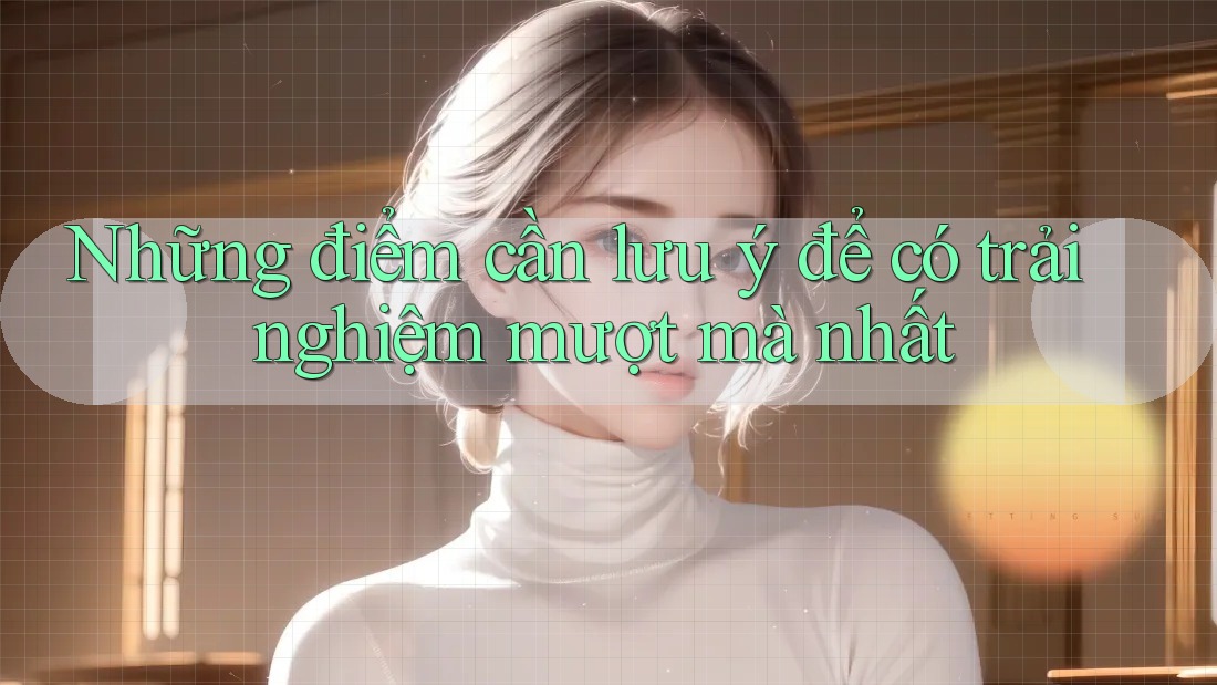 Những điểm cần lưu ý để có trải nghiệm mượt mà nhất