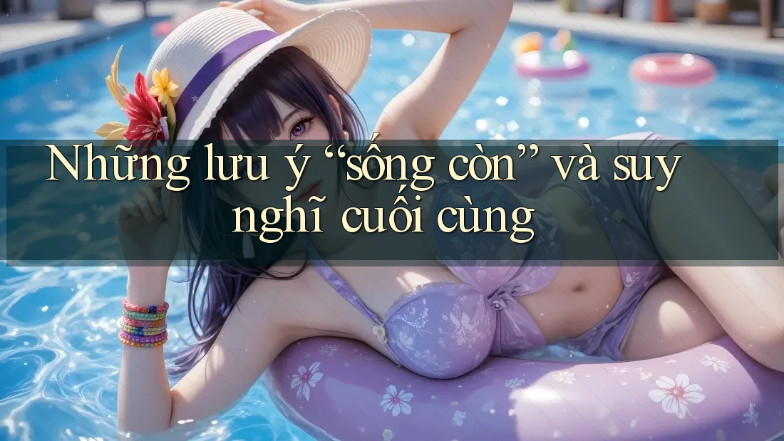 Những lưu ý “sống còn” và suy nghĩ cuối cùng