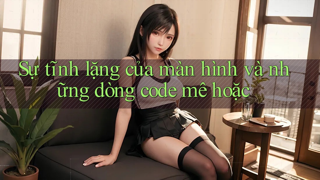 Sự tĩnh lặng của màn hình và những dòng code mê hoặc Sự tĩnh lặng của màn hình và những dòng code mê hoặc