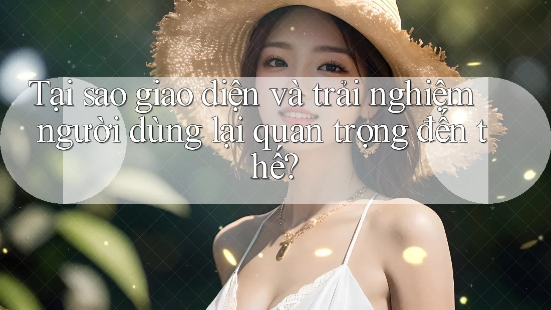 Tại sao giao diện và trải nghiệm người dùng lại quan trọng đến thế? Tại sao giao diện và trải nghiệm người dùng lại quan trọng đến thế?