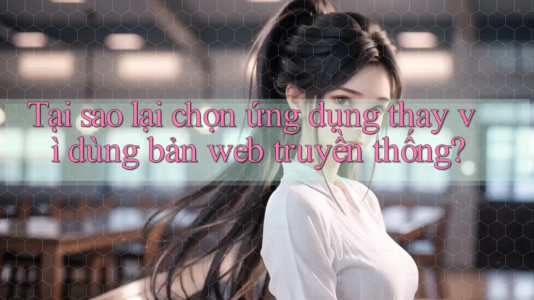 Tại sao lại chọn ứng dụng thay vì dùng bản web truyền thống?