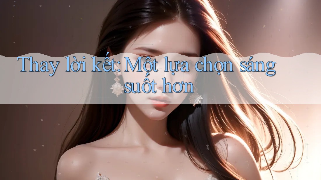 Thay lời kết: Một lựa chọn sáng suốt hơn Thay lời kết: Một lựa chọn sáng suốt hơn